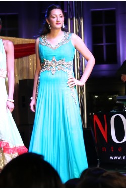 Bridal Sea Green Evening Gown