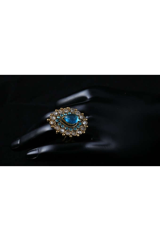 Antique Ring with Blue Stones